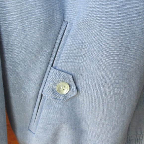 Alfred Dunner Blue Jacket with White Knit Collar and Cuffs Sz. 18 - Picture 6 of 9